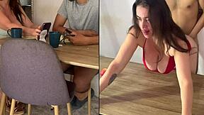 real mature young colombian milf hairy pussy breakfast table