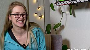 holly masturbates with vibrator in public hallway, dare you watch?