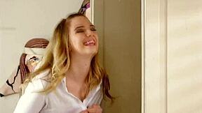 wanna see this blonde lesbian grind her wet pussy on stepsis face?