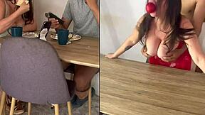 real mature young colombian milf hairy pussy breakfast table