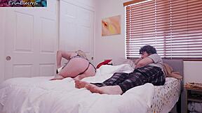 Sharing A Bed With Stepmom Leads To Holiday Temptation