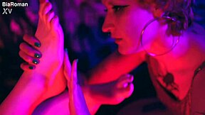 bdsm femdom goddess chokes slave deepthroat gags on latina feet toes lick swallow barefoot tickle