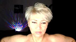 Aimee Paradise Milf Flashes Big Natural Tits and Pussy Lips in Kinky Housewife Solo Show