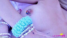 super cute blonde strips naked close up on casting sofa 😍🔥