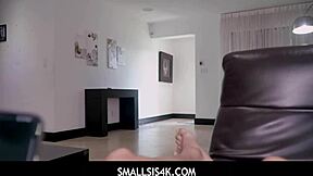 😏 alicia williams blows stepbro pov after crushing car in garage taboo