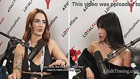 Super Hot Asian Pornstar Ember Snow's Fun Casting Interview with Cory Chase
