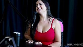 Watch Burguesa Swing Cast Comp with Tifany Rocha and Raphaela Savanah Sheer Red Lingerie Orgy Part 1