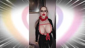 omg sissy, your ugly face looks perfect in this bimbo dress while i humiliate your jerking cock