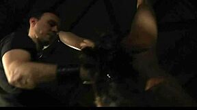 a young bound brunette slave gets spanked slapped hair pulled fucked crying in pain with red marks from bdsm discipline