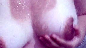 Curvy latina craves hot cum dripping down her big tits