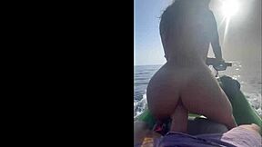 Brazilian friend's jet ski ride turns into deep pounding