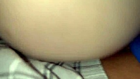 18yo Teen Begs Early Morning Creampie from Big Black Cock Filling Her Tight Pussy Sideways