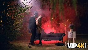 Veronica Leal witch endures ritual anal pounding all holes outdoors