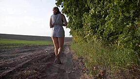 I love walking outside flashing my ass under this short skirt teasing voyeurs