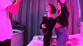 i sneak into the fitting room picking sexy panties for these two hotties