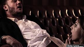 I can't believe mr pullman face fucks his petite teen student with monster cock
