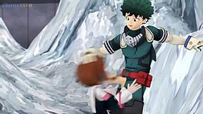 Ochako Uraraka Begs Midoriya for Rapid Creampie Orgasms!