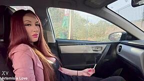 Damn artemisia love smokes big tits in car long hair fetish