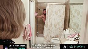 Ellie Nova oils lover's cock for nuru happy ending fuck! 🛀💦