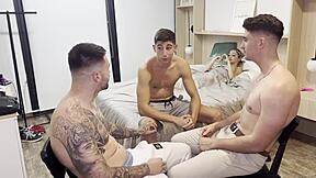 three friends destroy schoolgirl with anal dp gangbang!
