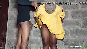 My horny landlady's wet pussy gets pounded right by her garden fence!