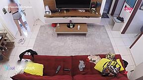 Delivery Man Watches Milf Try Clothes Before She Sucks to Creampie Climax