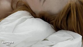Stepsis Foxy Sanie wakes guy with deep blowjob then morning pussy ride