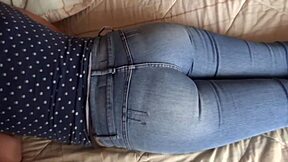 ever pull down stepmom's jeans to stroke her milky big ass?