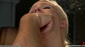 huge tits blonde bound whipped gagged monster cock fucked