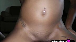 Amateur Ebony Teen 18+ Smashed Hard in Garage Sex Tape