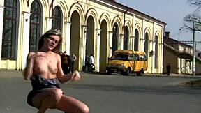 Thrilling Public Flashing Turns into Wild Outdoor Fucking Frenzy