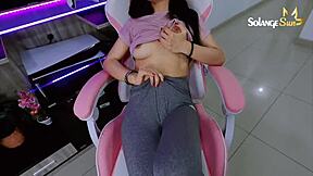 Soak Leggings in Gaming Chair Orgasm