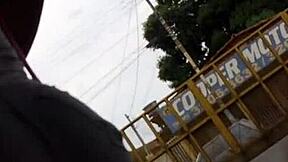 candid big ass beauty caught hidden on bus, teasing her juicy curves for sneaky amateur thrills.