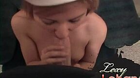 lexy lohan's cameltoe tease leads to slutty blowjob and orgasmic pussy play?