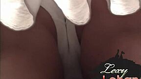 lexy lohan's cameltoe tease leads to slutty blowjob and orgasmic pussy play?