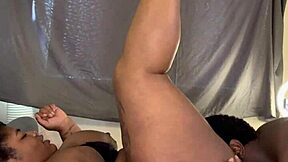 black bull eats fat ebony wife pussy before monster creampie pounding