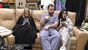 nurse jasmine's hairy pussy GAPED and BLASTED with cum backstage round 2 🔥😈