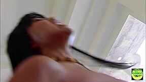 i love watching this cute asian shake her big ass on a monster cock cowgirl style while she rides hard and her shaved pussy grips tight