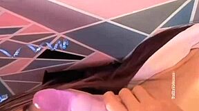 college girl rocks her dildo hard in solo ass worship session