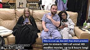 nurse jasmine's hairy pussy GAPED and BLASTED with cum backstage round 2 🔥😈