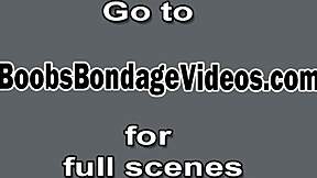 Pale Redhead Slave's Big Tits Bound Tight by Ruthless Master!