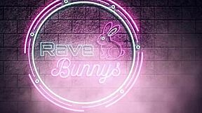 rave bunny clara trinity grinds and rides dj's throbbing cock all night