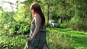 Thrilling Public Flashing Turns into Wild Outdoor Fucking Frenzy