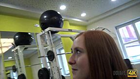 naive fitness babe skips workout to fuck rich old guys for cash pov