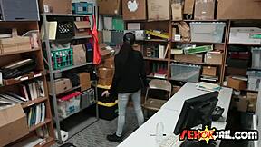 i spied that petite brunette teen bobbi dylan bent over at the shop