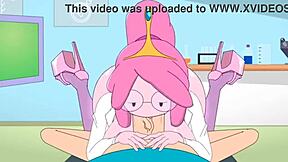 Princess Bubblegum Fucks Finn with Her Big Tits Pussy