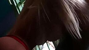 shoving my hand deep into the blonde sex doll's ass