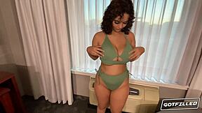 Crystal Chase, curvy slut pumped full of cum bareback doggystyle cowgirl overload