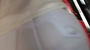 candid big ass beauty caught hidden on bus, teasing her juicy curves for sneaky amateur thrills.