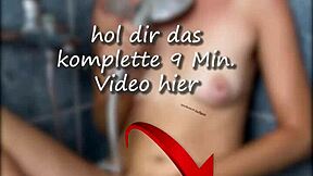 MILF Amelie Lei Masturbates Hairy Pussy in Shower!